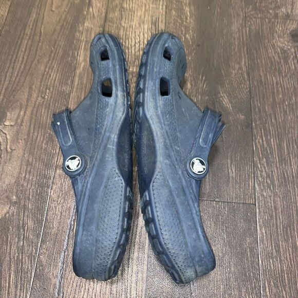 Crocs navy blue rubber ortho arch support washable nursing clogs - Picture 4 of 4